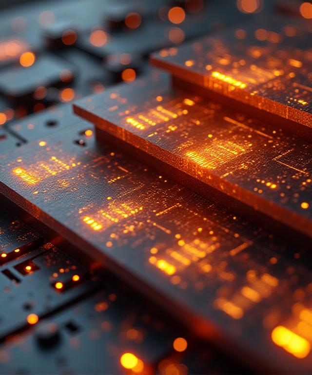 Abstract representation of digital security and manufacturing data protection