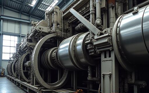 Huge industrial gears and machinery